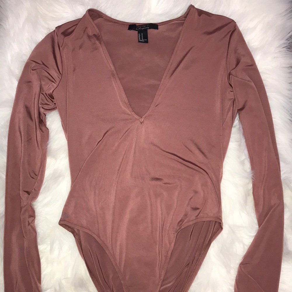 dusty pink body suit
